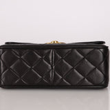 Chanel 1996 Lambskin XL Logo Square Flap 24K GP - FashioNica