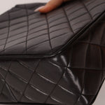 Chanel 1996 Lambskin XL Logo Square Flap 24K GP - FashioNica
