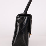 Chanel 1996 Patent East West Kelly Top Handle 24k GP - FashioNica