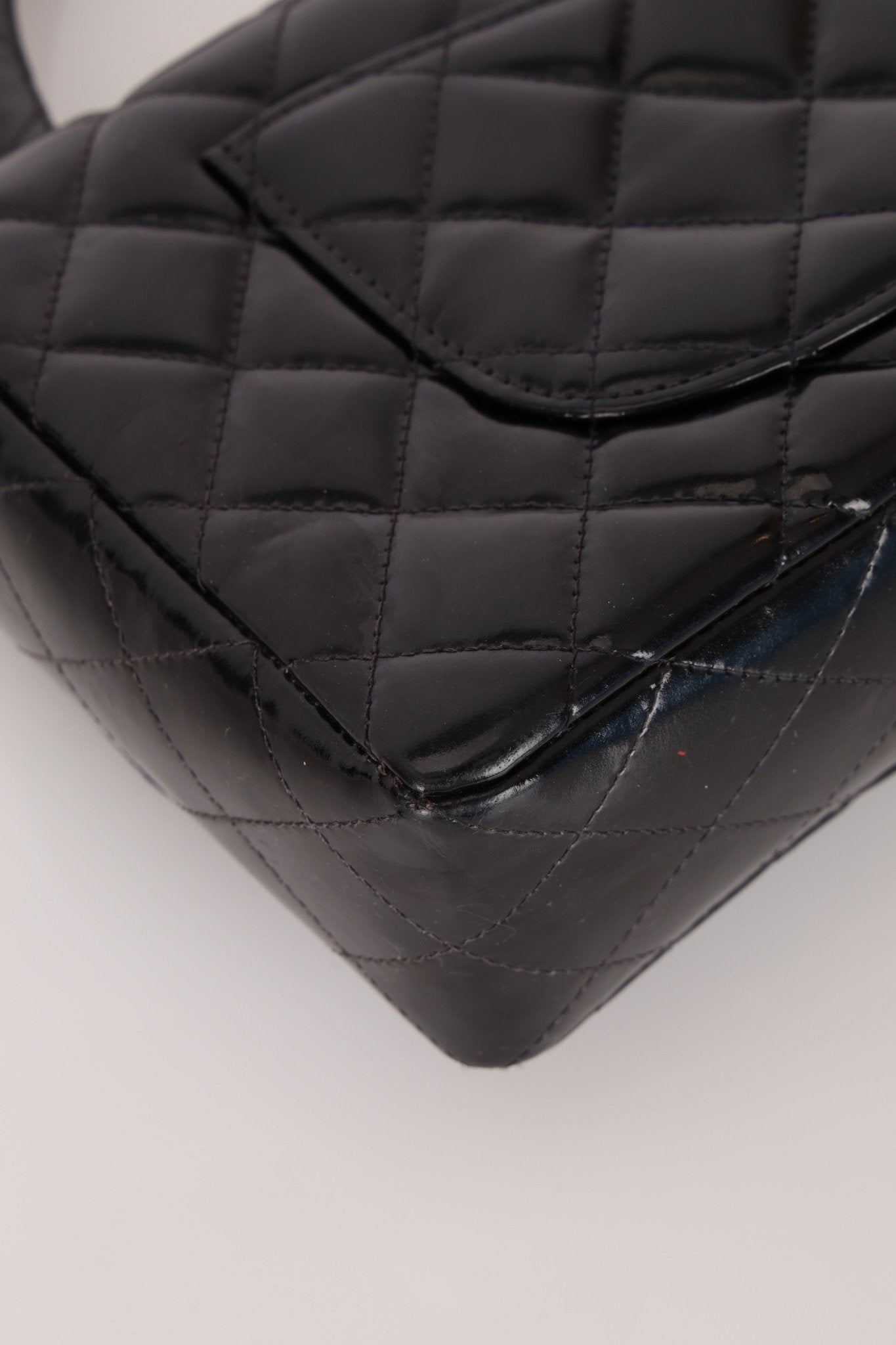 Chanel 1996 Patent East West Kelly Top Handle 24k GP - FashioNica