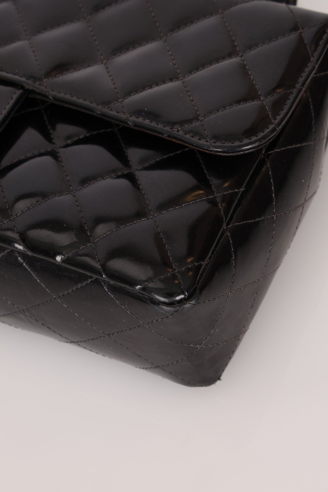 Chanel 1996 Patent East West Kelly Top Handle 24k GP - FashioNica