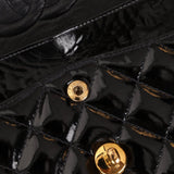 Chanel 1996 Patent Small Classic Double Flap 24K GP - FashioNica