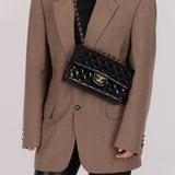 Chanel 1996 Patent Small Classic Double Flap 24K GP - FashioNica