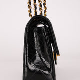 Chanel 1996 Patent Small Classic Double Flap 24K GP - FashioNica