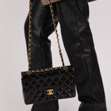 Chanel 1996 Patent Small Classic Double Flap 24K GP - FashioNica