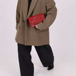 Chanel 1996 Red Caviar Timeless Wallet on Chain - FashioNica