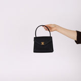 Chanel 1996 Satin Envelope Top Handle Mini Kelly - FashioNica