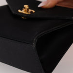 Chanel 1996 Satin Envelope Top Handle Mini Kelly - FashioNica