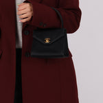 Chanel 1996 Satin Envelope Top Handle Mini Kelly - FashioNica