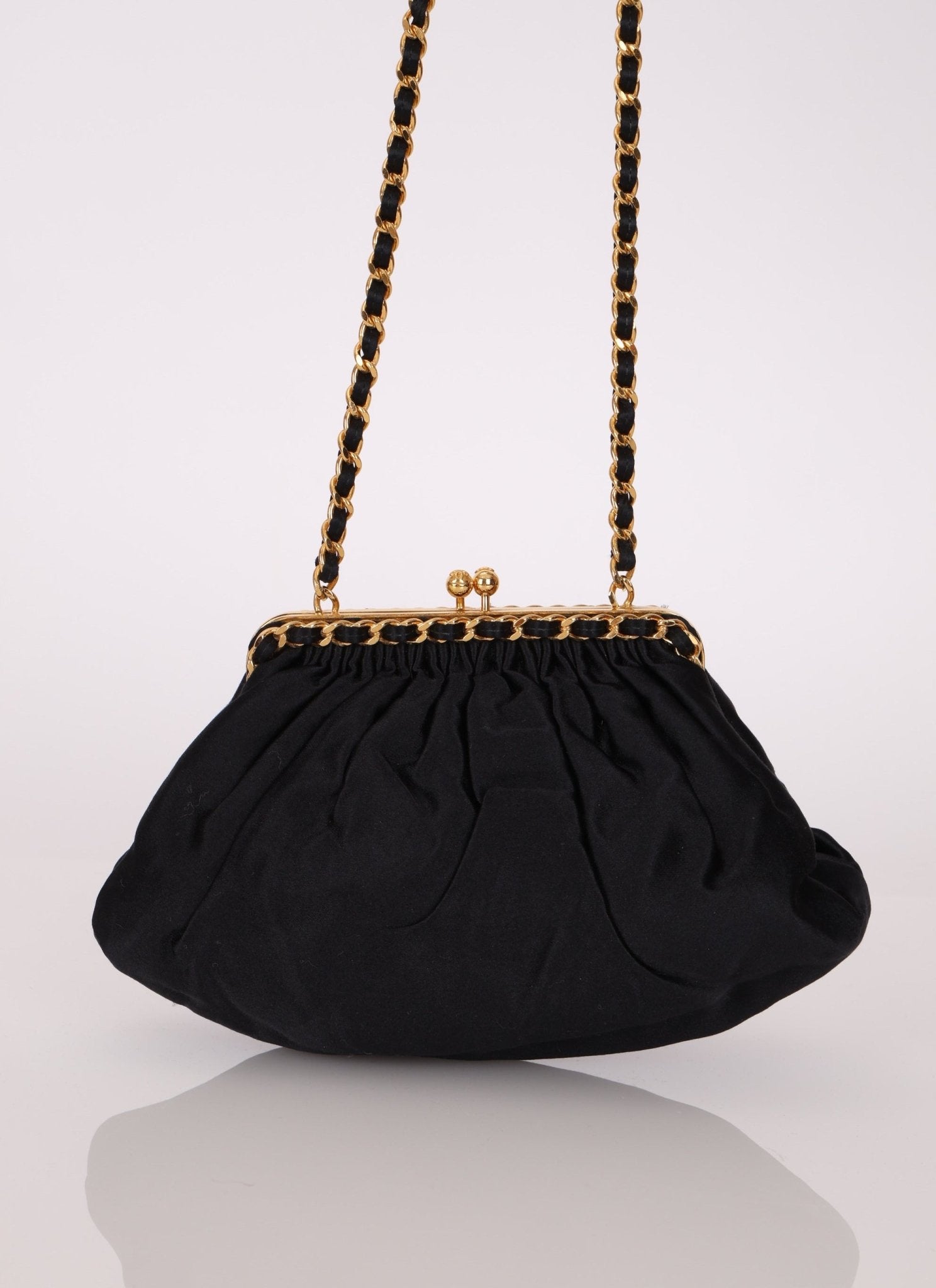 Chanel 1996 Satin Kisslock Dumpling - FashioNica