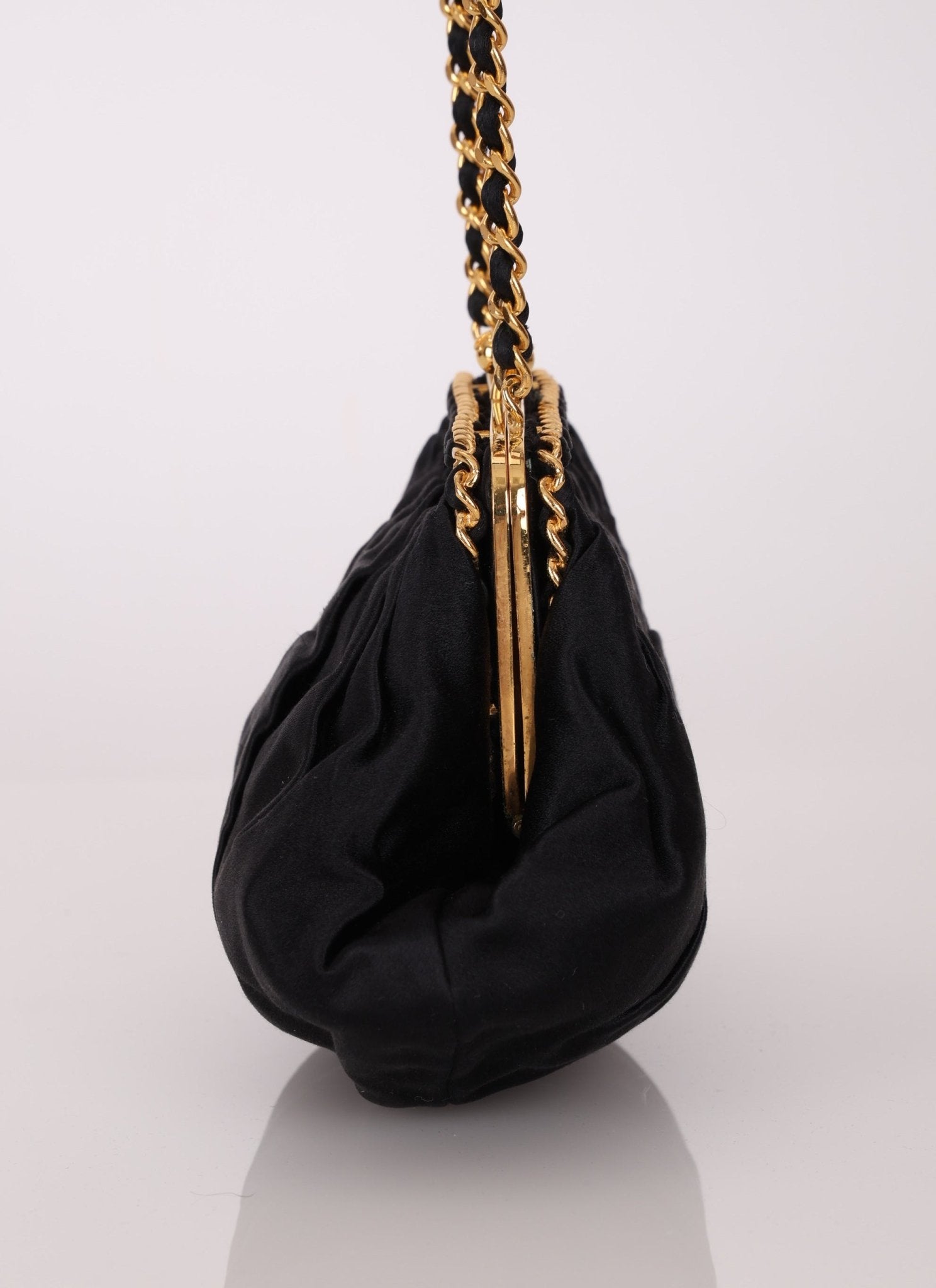 Chanel 1996 Satin Kisslock Dumpling - FashioNica