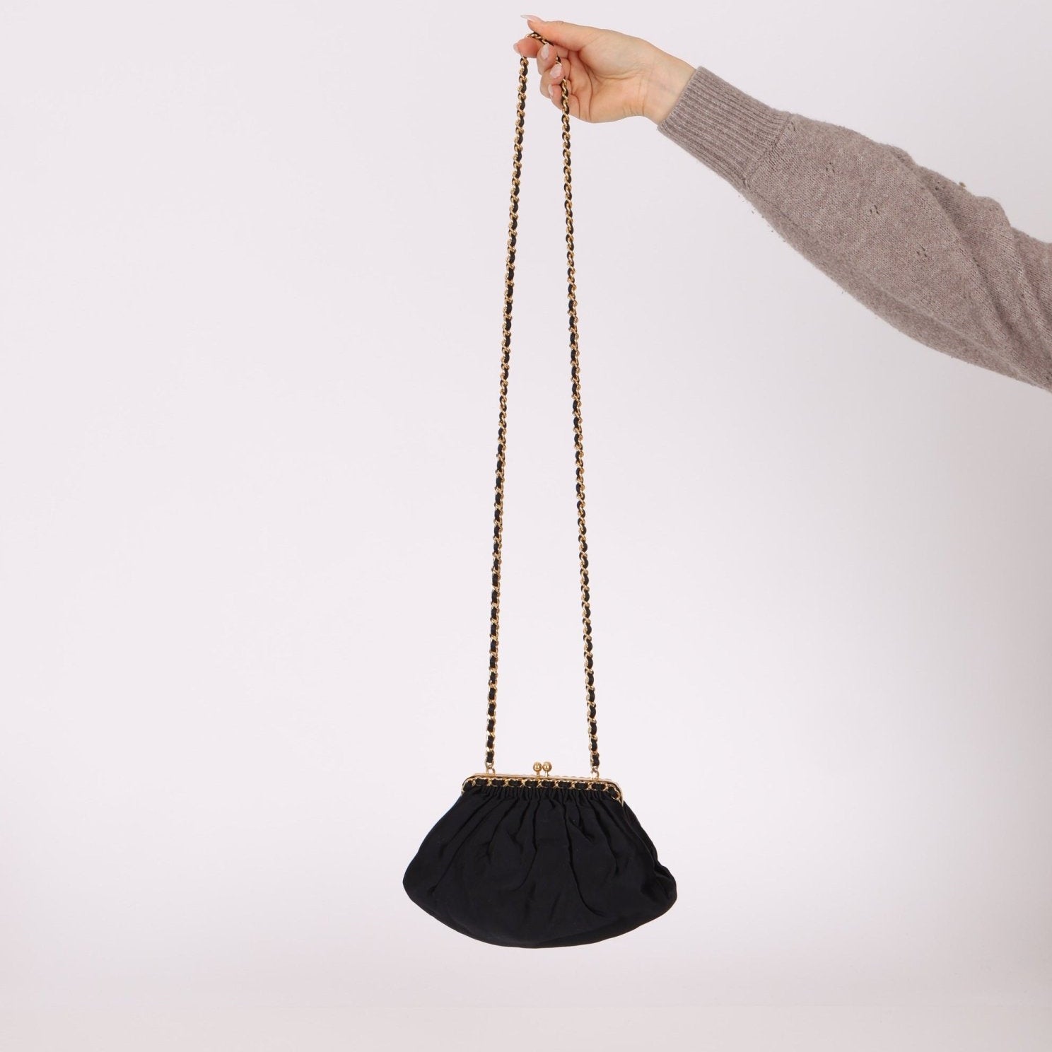 Chanel 1996 Satin Kisslock Dumpling - FashioNica