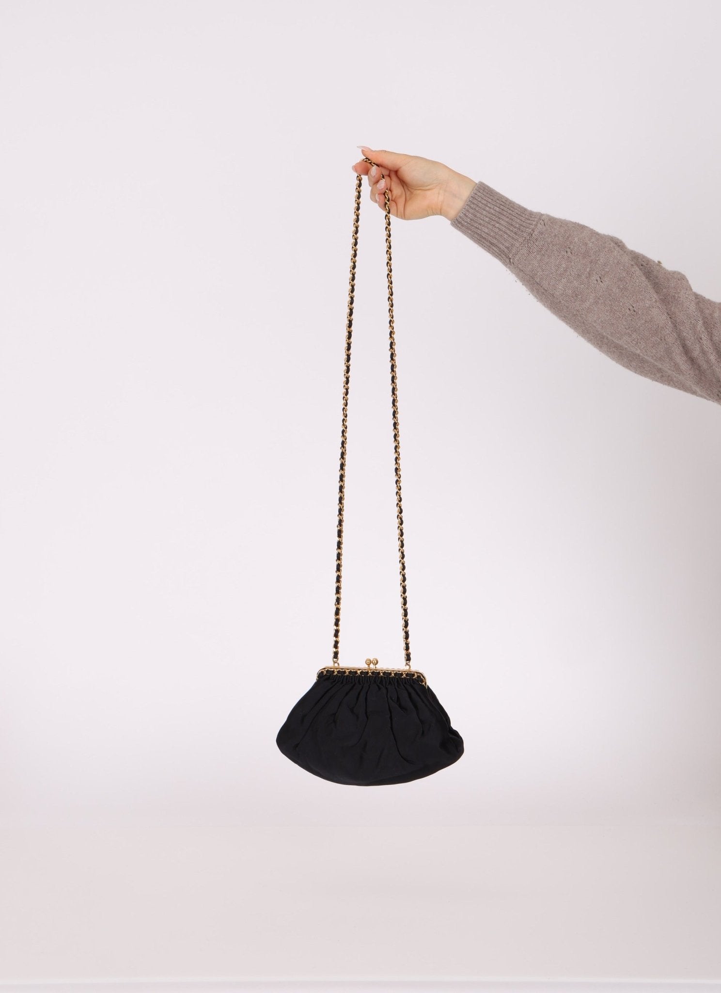 Chanel 1996 Satin Kisslock Dumpling - FashioNica