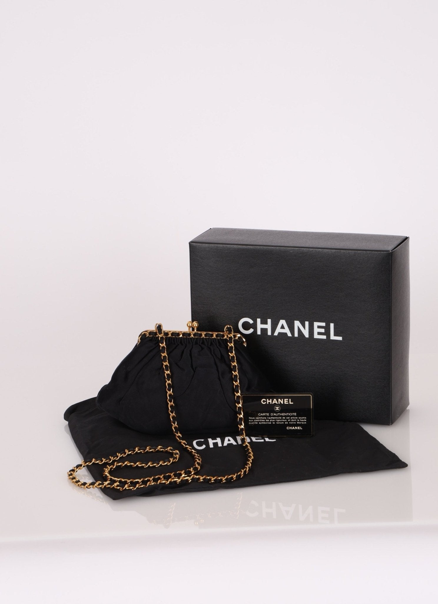Chanel 1996 Satin Kisslock Dumpling - FashioNica