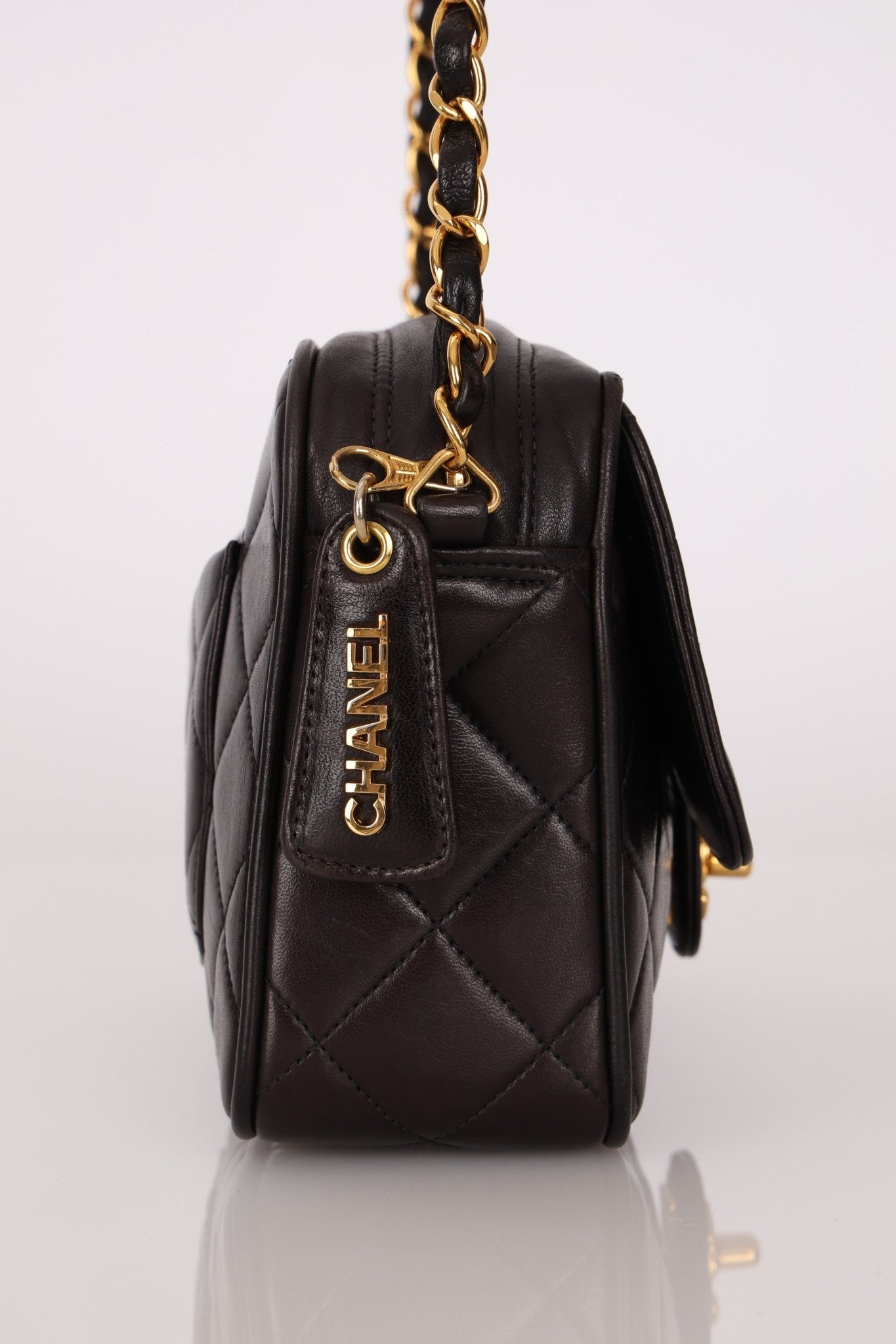 Chanel 1996 Small Classic Flap Camera Bag 24K GP - FashioNica