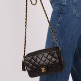 Chanel 1996 Small Classic Flap Camera Bag 24K GP - FashioNica