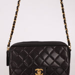Chanel 1996 Small Classic Flap Camera Bag 24K GP - FashioNica