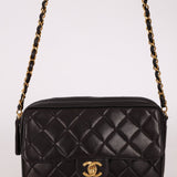 Chanel 1996 Small Classic Flap Camera Bag 24K GP - FashioNica