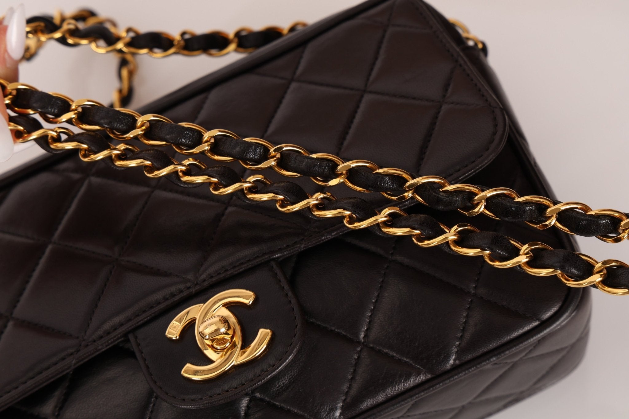 Chanel 1996 Small Classic Flap Camera Bag 24K GP - FashioNica