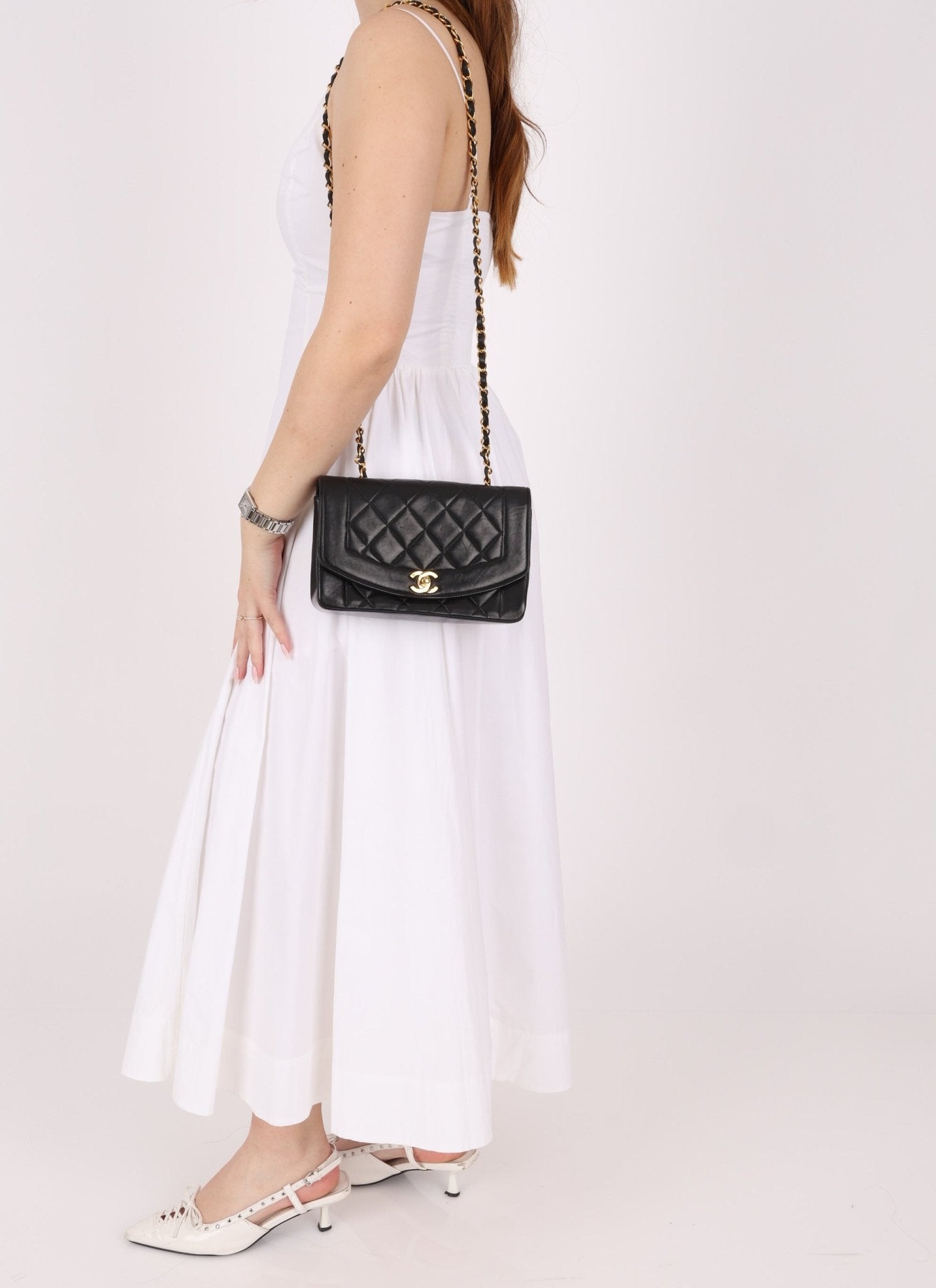 Chanel 1996 Small Lambskin Diana - FashioNica