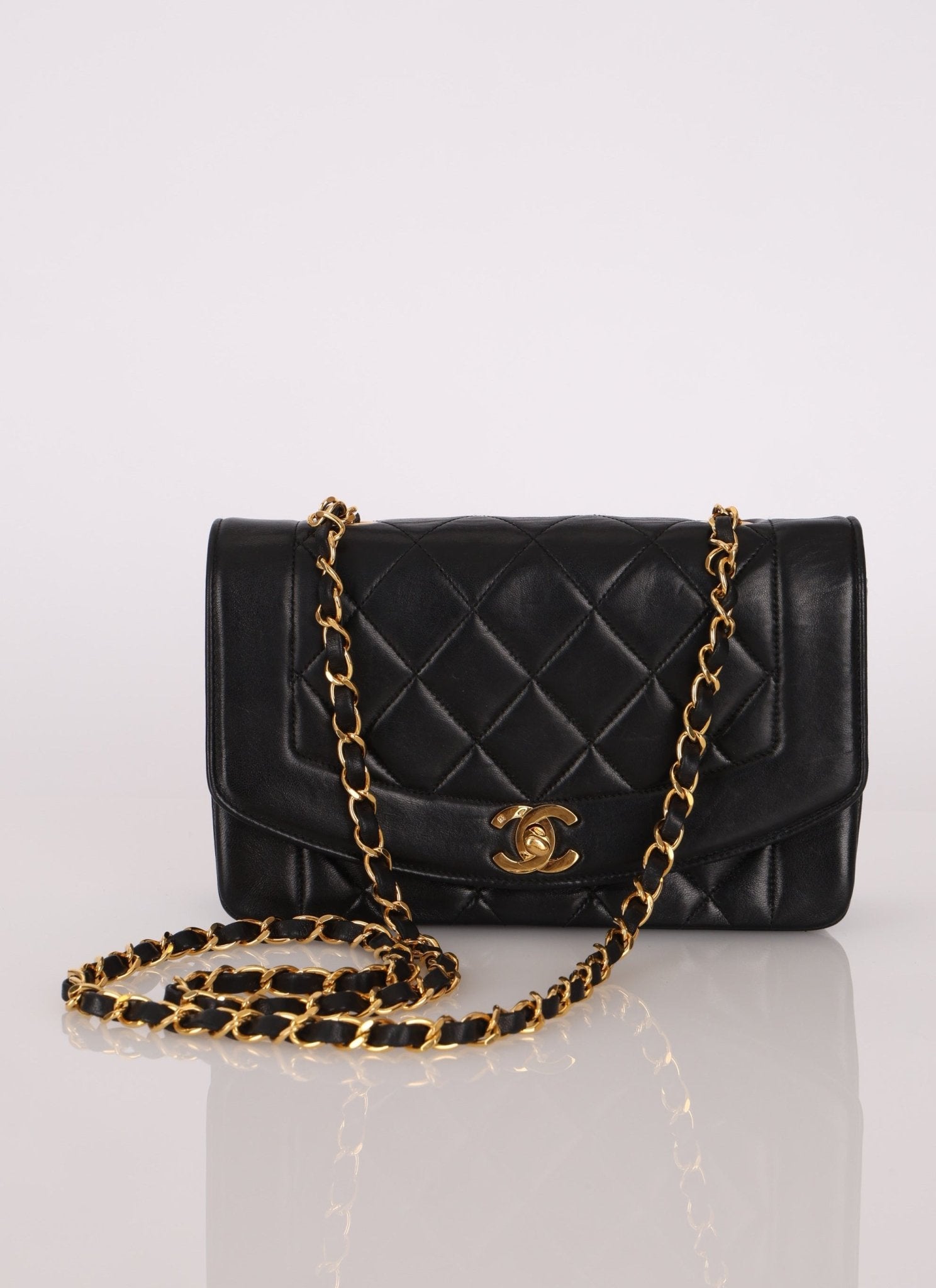 Chanel 1996 Small Lambskin Diana - FashioNica