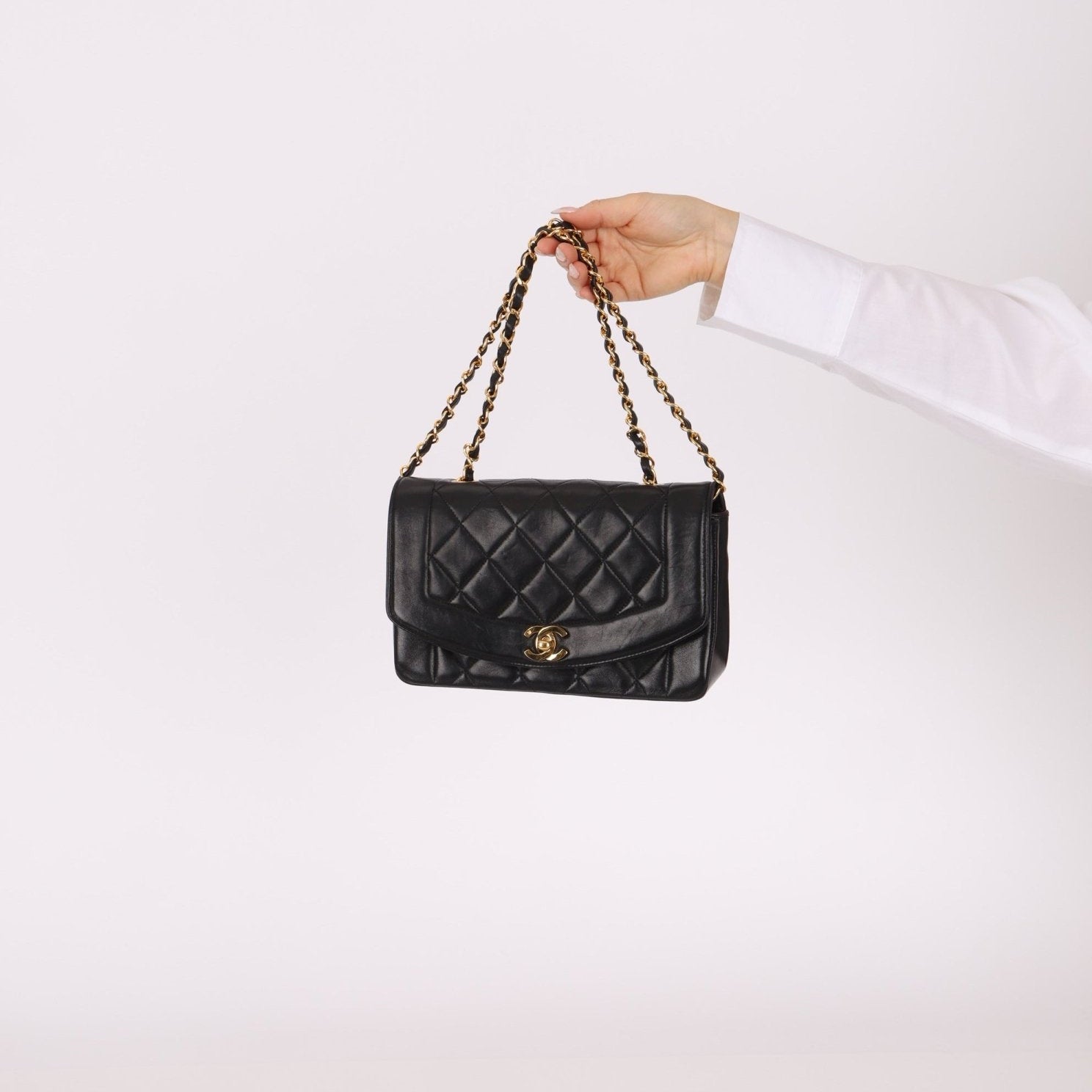 Chanel 1996 Small Lambskin Diana - FashioNica