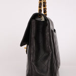 Chanel 1996 Turnlock Jumbo Flap Bag 24K GP - FashioNica