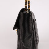 Chanel 1996 Turnlock Jumbo Flap Bag 24K GP - FashioNica