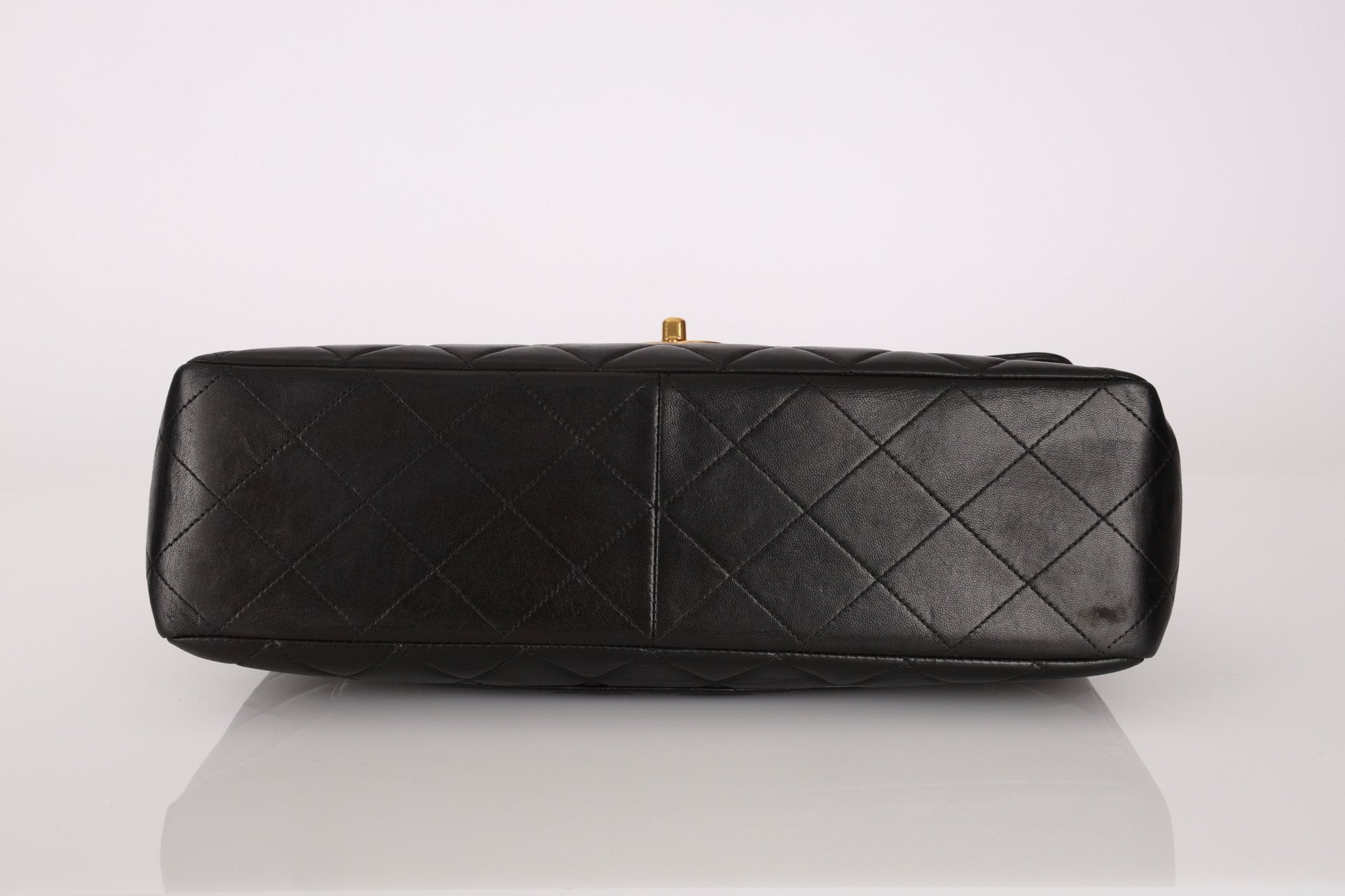 Chanel 1996 Turnlock Jumbo Flap Bag 24K GP - FashioNica