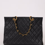Chanel 1996 Vintage Caviar Grand Shopping Tote 24K GP - FashioNica