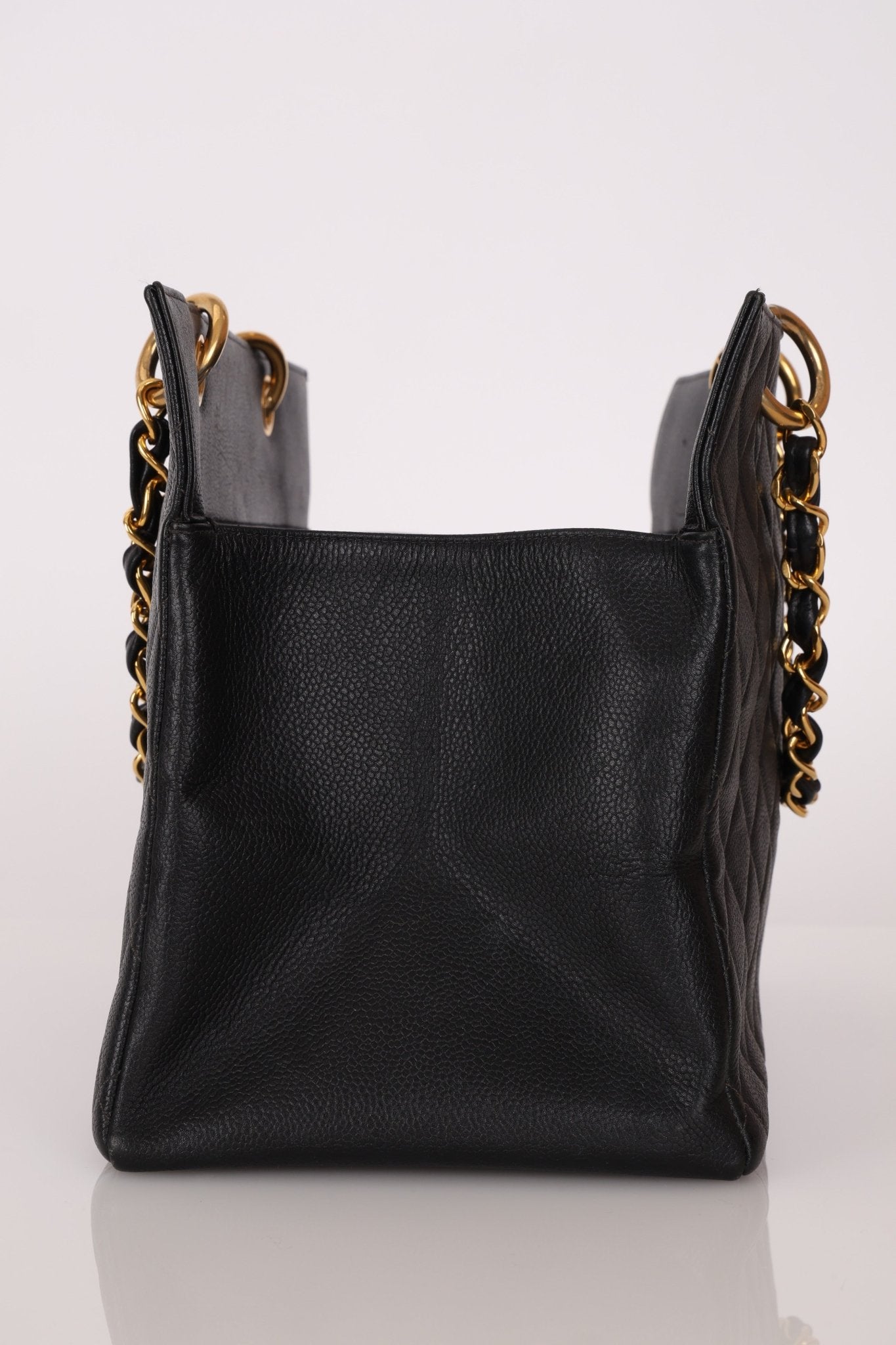 Chanel 1996 Vintage Caviar Grand Shopping Tote 24K GP - FashioNica