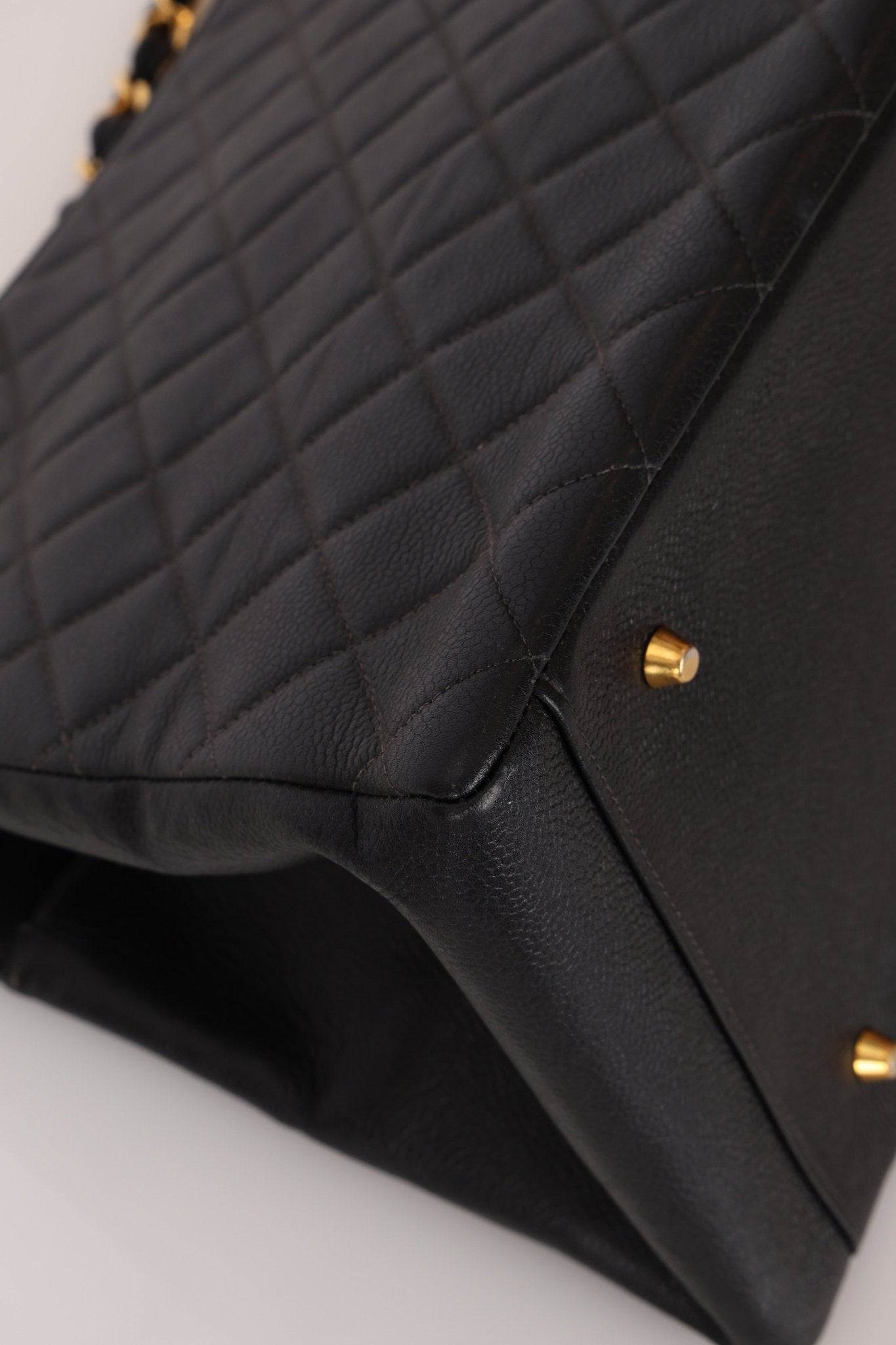 Chanel 1996 Vintage Caviar Grand Shopping Tote 24K GP - FashioNica