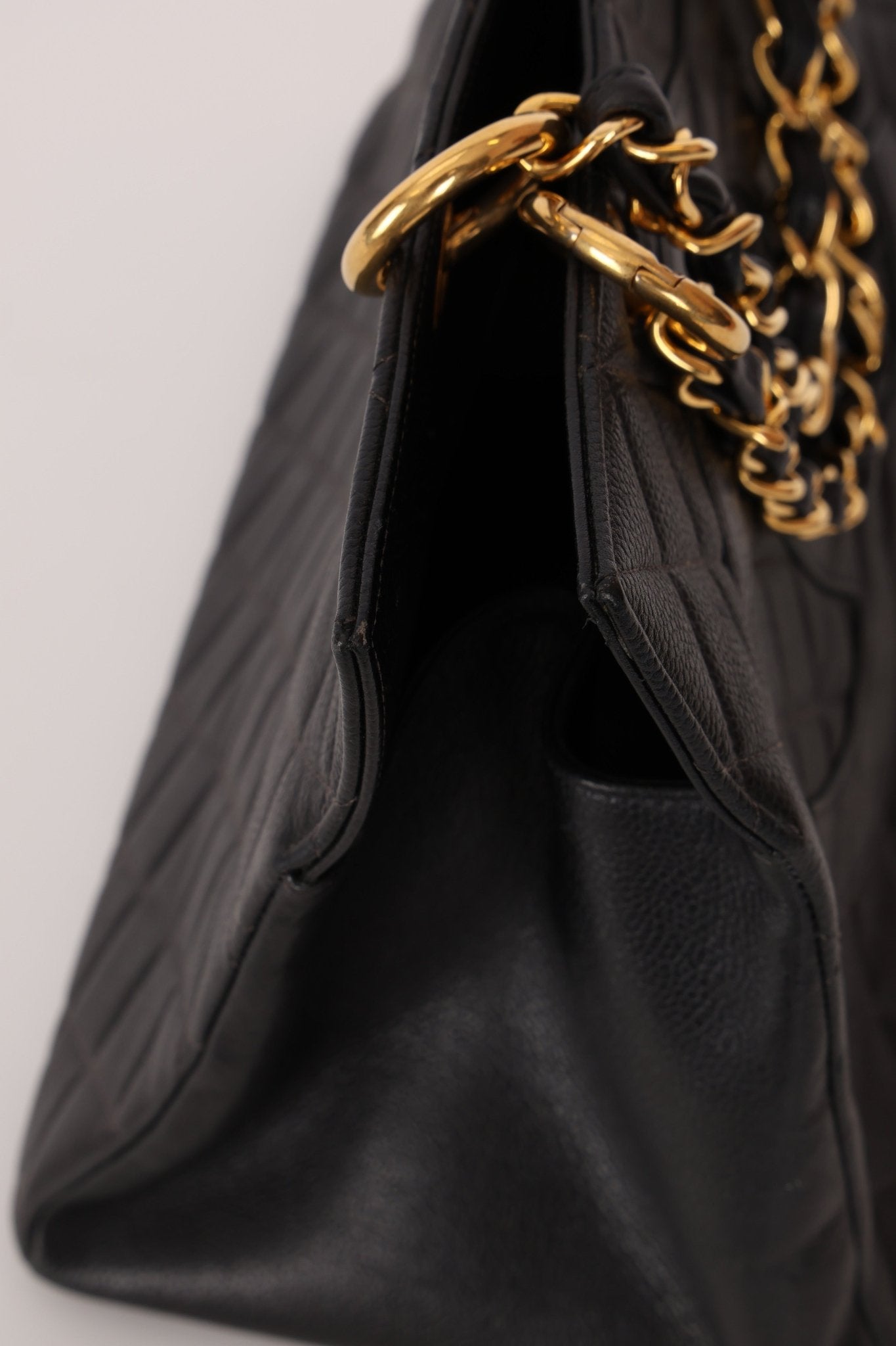 Chanel 1996 Vintage Caviar Grand Shopping Tote 24K GP - FashioNica