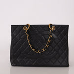 Chanel 1996 Vintage Caviar Grand Shopping Tote 24K GP - FashioNica