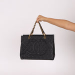 Chanel 1996 Vintage Caviar Grand Shopping Tote 24K GP - FashioNica