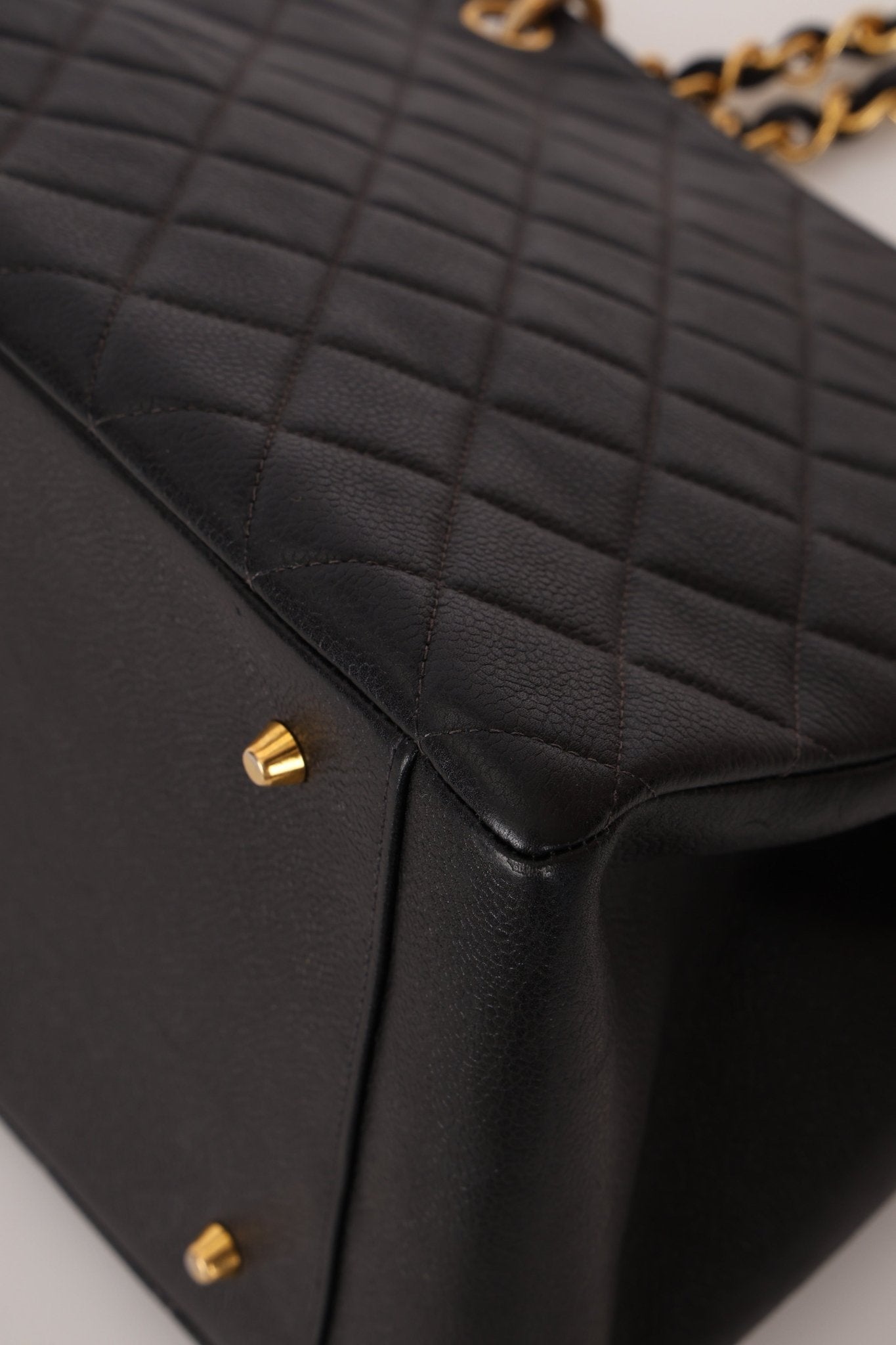 Chanel 1996 Vintage Caviar Grand Shopping Tote 24K GP - FashioNica