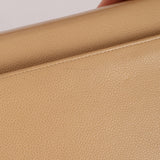 Chanel 1997 Beige Caviar XL Turnlock Briefcase - FashioNica