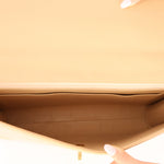 Chanel 1997 Beige Caviar XL Turnlock Briefcase 24K GP - FashioNica