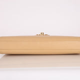 Chanel 1997 Beige Caviar XL Turnlock Briefcase 24K GP - FashioNica