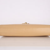 Chanel 1997 Beige Caviar XL Turnlock Briefcase - FashioNica