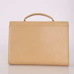 Chanel 1997 Beige Caviar XL Turnlock Briefcase - FashioNica