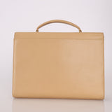 Chanel 1997 Beige Caviar XL Turnlock Briefcase - FashioNica