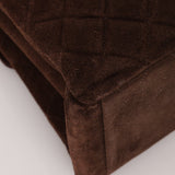 Chanel 1997 Brown Suede Turnlock Shoulder Bag 24k GP - FashioNica