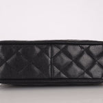 Chanel 1997 Caviar Camera Bag Turnlock Chain Tote 24K GP - FashioNica