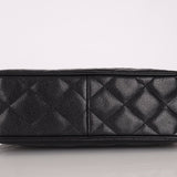 Chanel 1997 Caviar Camera Bag Turnlock Chain Tote 24K GP - FashioNica