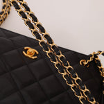 Chanel 1997 Caviar Camera Bag Turnlock Chain Tote 24K GP - FashioNica