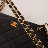 Chanel 1997 Caviar Camera Bag Turnlock Chain Tote 24K GP - FashioNica