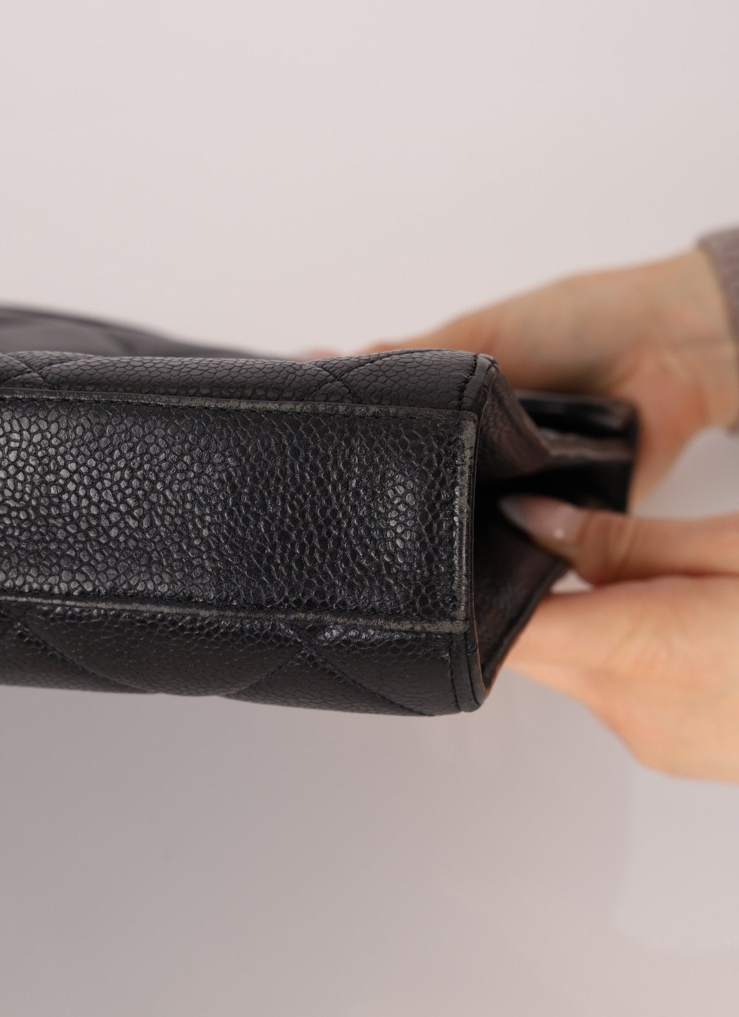 Chanel 1997 Caviar Large Turnlock Briefcase - FashioNica