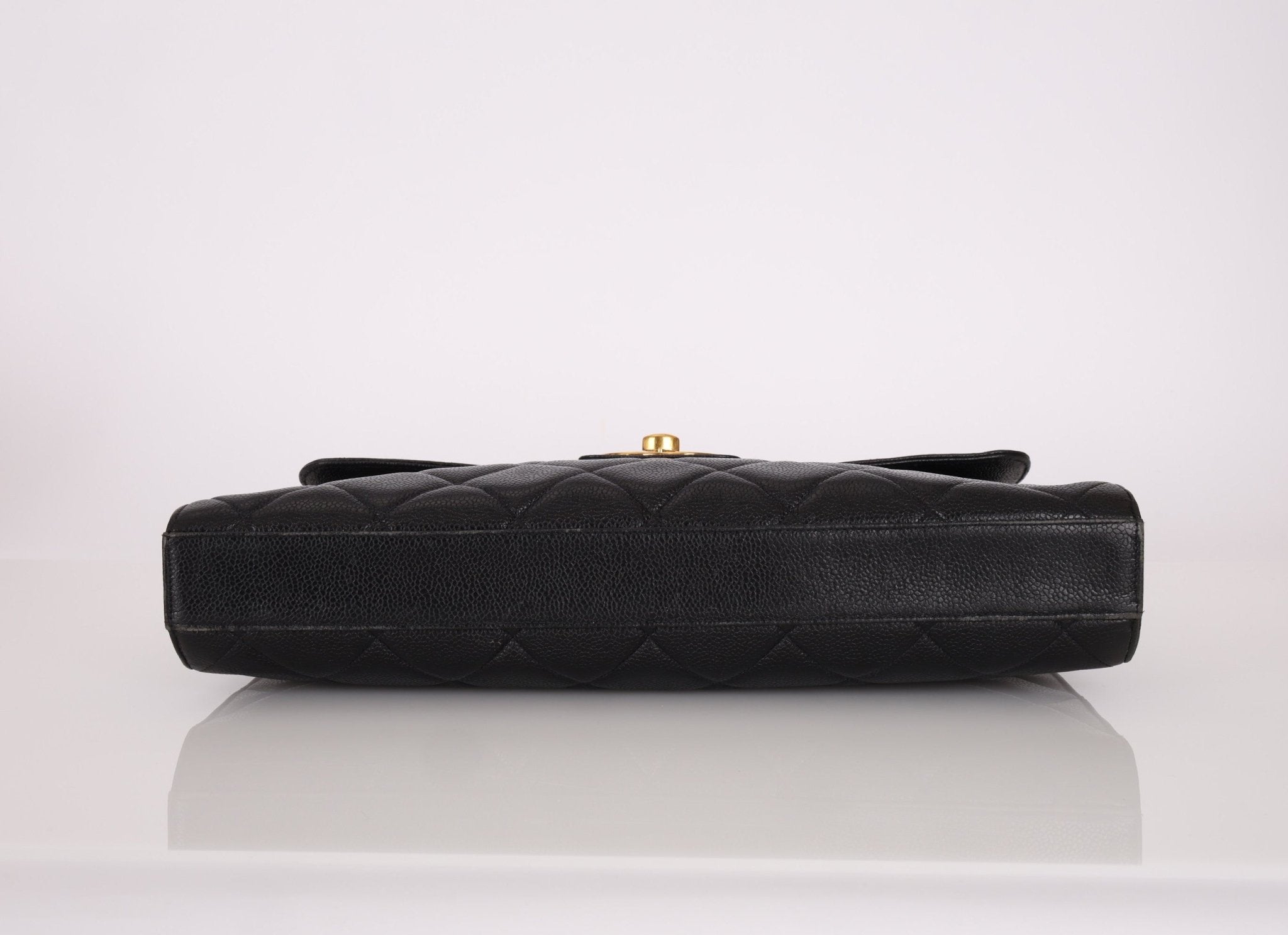 Chanel 1997 Caviar Large Turnlock Briefcase - FashioNica