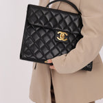 Chanel 1997 Caviar Large Turnlock Briefcase - FashioNica